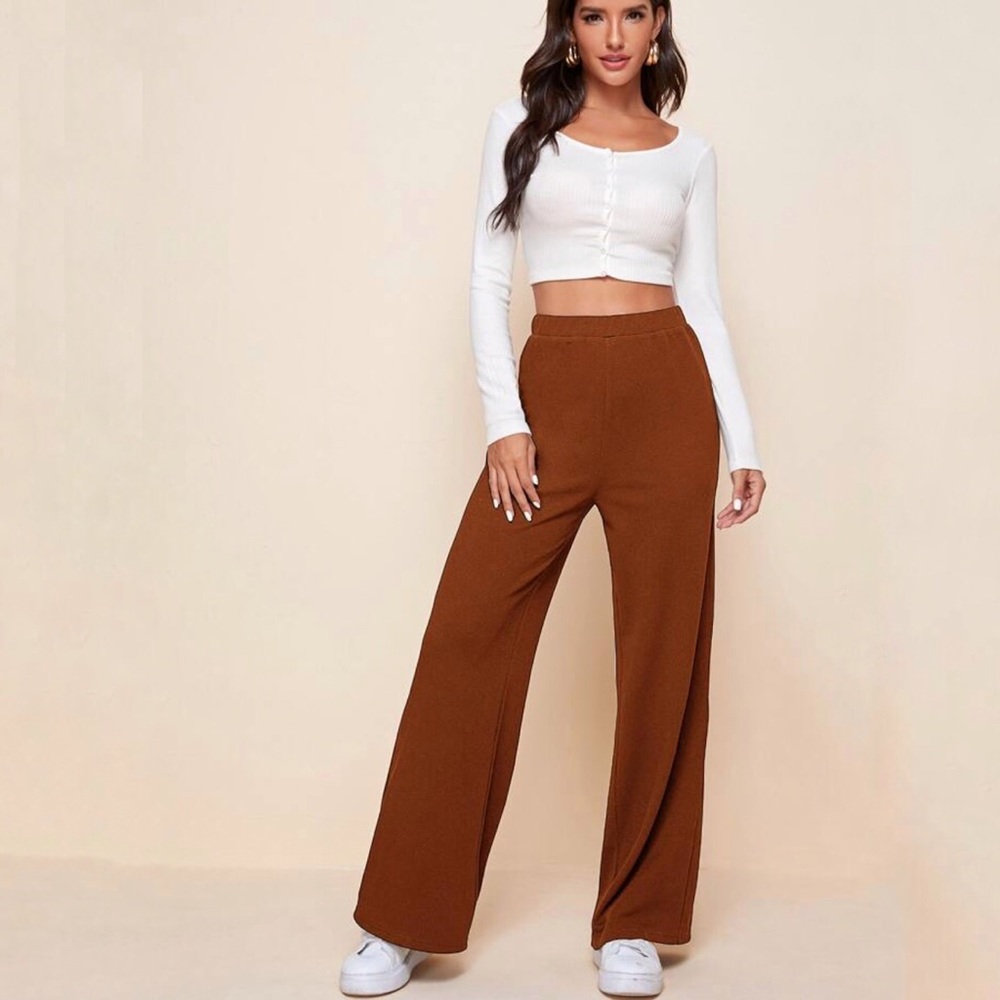 COPY - WIDE LEG PULL-ON PANT (NEW WITHOUT TAG) PAPRIKA